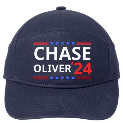 Chase Oliver For President 2024 Libertarian Vote For Chase 7-Panel Snapback Hat