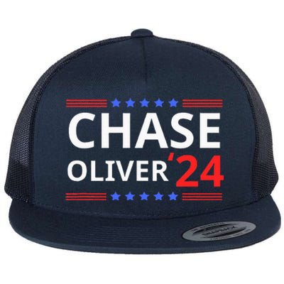 Chase Oliver For President 2024 Libertarian Vote For Chase Flat Bill Trucker Hat