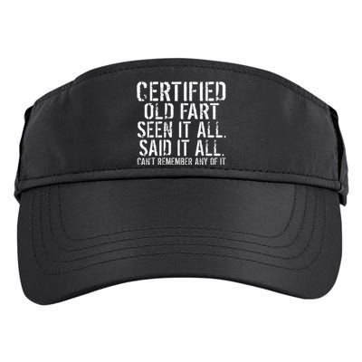 Certified Old Fart Seen It All Said It All Cant Remember Old Adult Drive Performance Visor