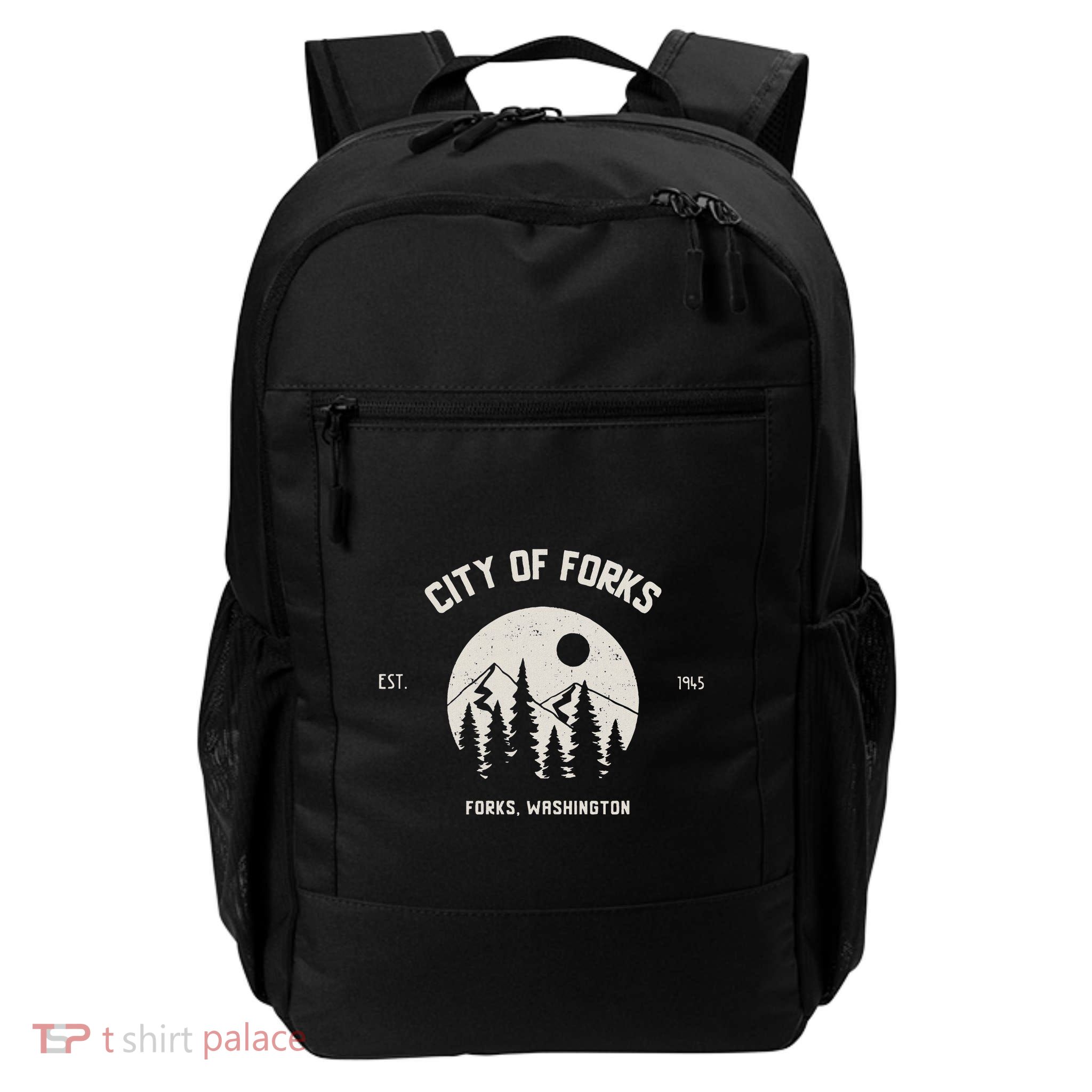 City Of Forks Nature Design Tribute To The City Of Forks Daily Commute Backpack