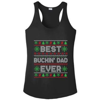 Christmas Outfits For Holiday Party Best Buckin Dad Ever Gift Ladies PosiCharge Competitor Racerback Tank