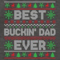 Christmas Outfits For Holiday Party Best Buckin Dad Ever Gift Vector Backpack