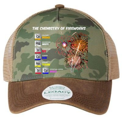 Chemistry Of Fireworks 4th Of July Science Nerd Legacy Tie Dye Trucker Hat