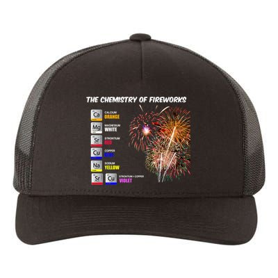 Chemistry Of Fireworks 4th Of July Science Nerd Yupoong Adult 5-Panel Trucker Hat