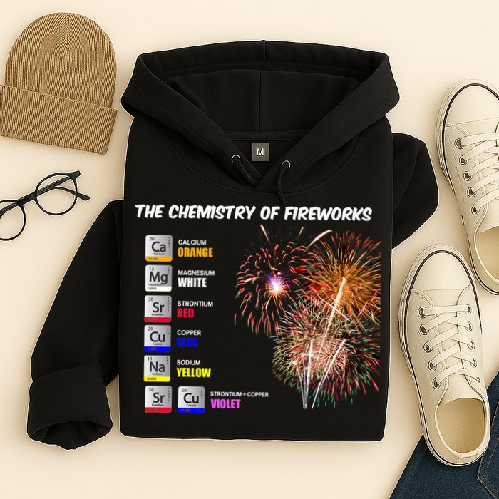 Chemistry Of Fireworks 4th Of July Science Nerd Hoodie
