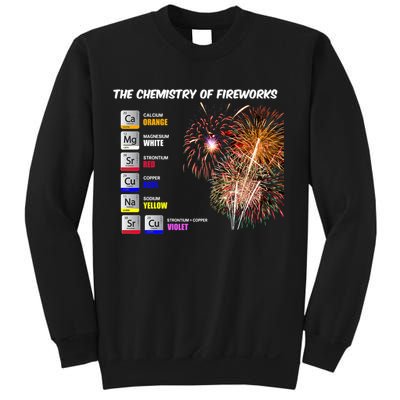 Chemistry Of Fireworks 4th Of July Science Nerd Sweatshirt