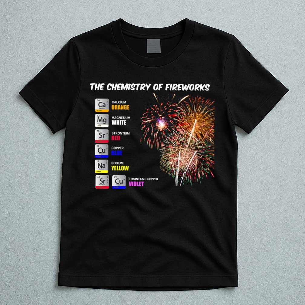 Chemistry Of Fireworks 4th Of July Science Nerd T-Shirt