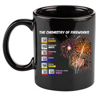 Chemistry Of Fireworks 4th Of July Science Nerd 11oz C Handle Ceramic Mug