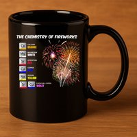 Chemistry Of Fireworks 4th Of July Science Nerd 11oz C Handle Ceramic Mug