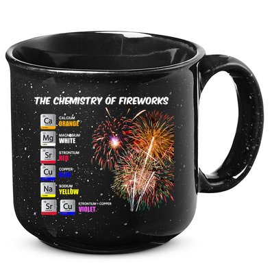 Chemistry Of Fireworks 4th Of July Science Nerd 15oz Campfire Ceramic Mug