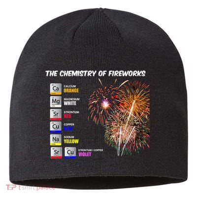 Chemistry Of Fireworks 4th Of July Science Nerd Sustainable Beanie