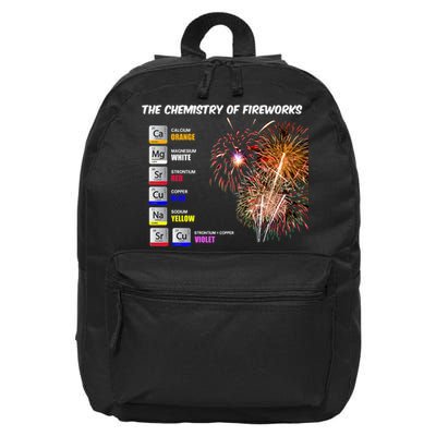 Chemistry Of Fireworks 4th Of July Science Nerd 16 in Basic Backpack