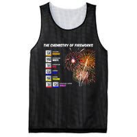 Chemistry Of Fireworks 4th Of July Science Nerd Mesh Reversible Basketball Jersey Tank