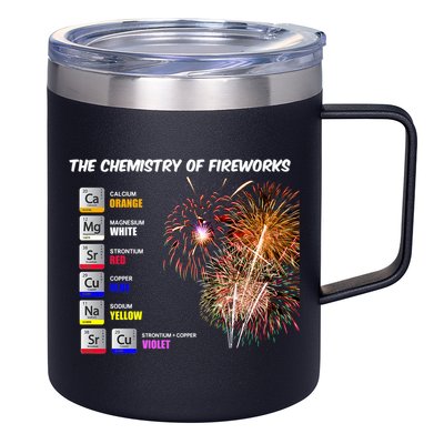 Chemistry Of Fireworks 4th Of July Science Nerd 12oz Stainless Steel Coffee Mug