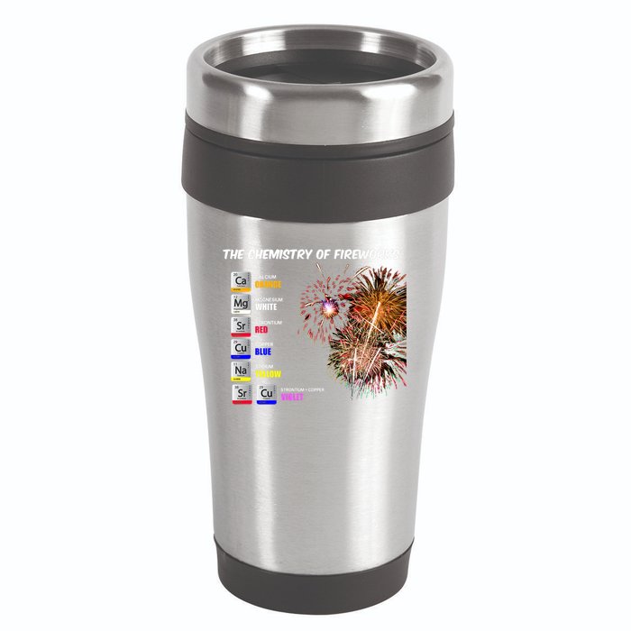Chemistry Of Fireworks 4th Of July Science Nerd 16oz Travel Tumbler