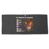 Chemistry Of Fireworks 4th Of July Science Nerd Large Microfiber Waffle Golf Towel