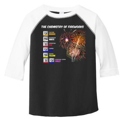 Chemistry Of Fireworks 4th Of July Science Nerd Toddler Fine Jersey T-Shirt