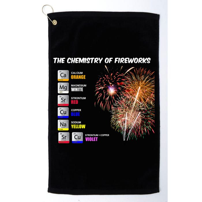 Chemistry Of Fireworks 4th Of July Science Nerd Golf Towel