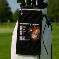 Chemistry Of Fireworks 4th Of July Science Nerd Golf Towel