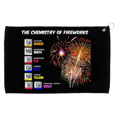 Chemistry Of Fireworks 4th Of July Science Nerd Grommeted Golf Towel