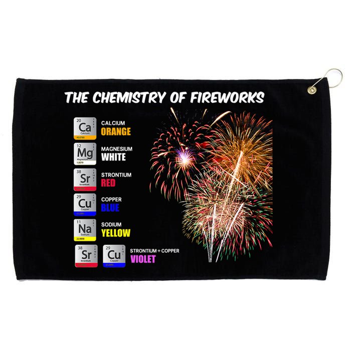 Chemistry Of Fireworks 4th Of July Science Nerd Grommeted Golf Towel