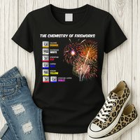 Chemistry Of Fireworks 4th Of July Science Nerd Womens T-Shirt
