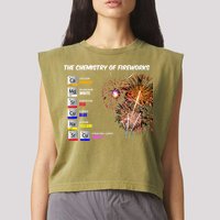 Chemistry Of Fireworks 4th Of July Science Nerd Garment-Dyed Women's Muscle Tee