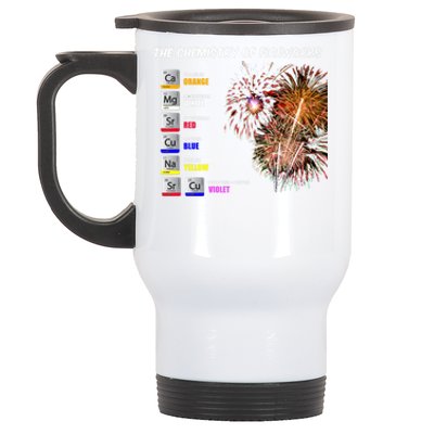 Chemistry Of Fireworks 4th Of July Science Nerd Stainless Steel Travel Mug