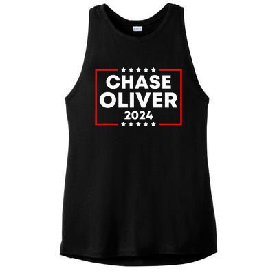 Chase Oliver For President 2024 Ladies PosiCharge Tri-Blend Wicking Tank