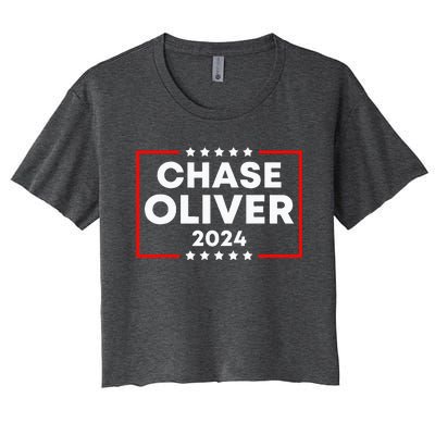 Chase Oliver For President 2024 Women's Crop Top Tee