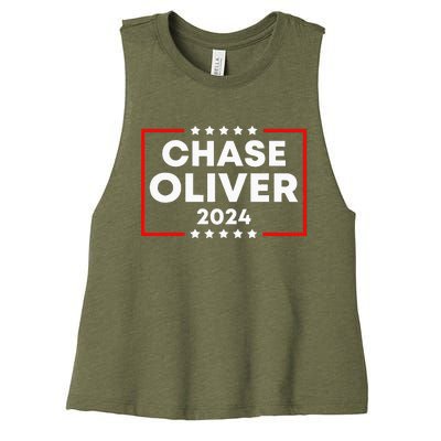 Chase Oliver For President 2024 Women's Racerback Cropped Tank