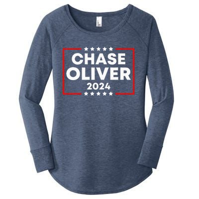 Chase Oliver For President 2024 Women's Perfect Tri Tunic Long Sleeve Shirt