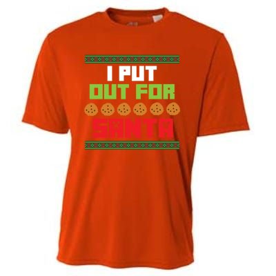 Cookies Out For Santa Christmas Gift Cooling Performance Crew T-Shirt