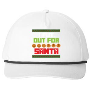 Cookies Out For Santa Christmas Gift Snapback Five-Panel Rope Hat