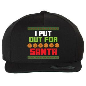 Cookies Out For Santa Christmas Gift Wool Snapback Cap