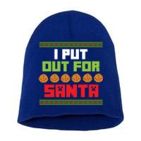 Cookies Out For Santa Christmas Gift Short Acrylic Beanie