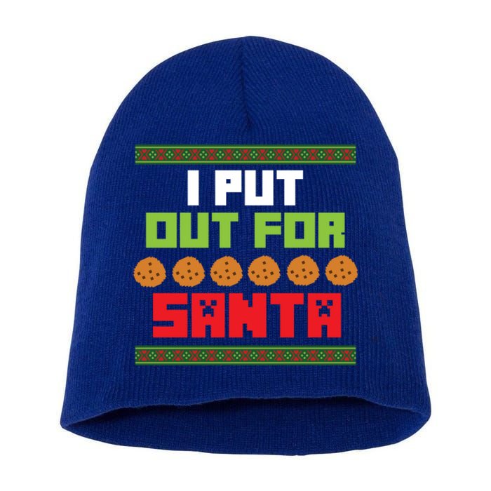 Cookies Out For Santa Christmas Gift Short Acrylic Beanie