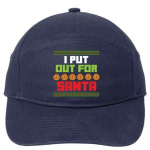 Cookies Out For Santa Christmas Gift 7-Panel Snapback Hat