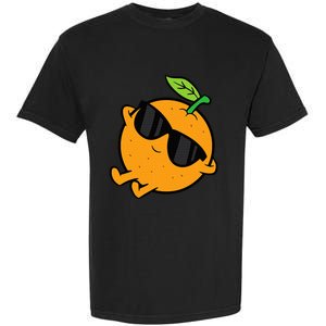 Cute Orange Fruit Relaxing Lazy Orange Garment-Dyed Heavyweight T-Shirt