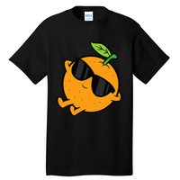 Cute Orange Fruit Relaxing Lazy Orange Tall T-Shirt