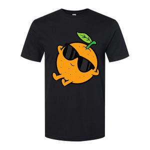 Cute Orange Fruit Relaxing Lazy Orange Softstyle CVC T-Shirt