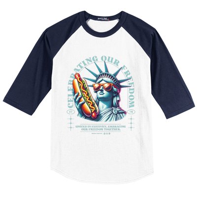 Celebrating Our Freedom Baseball Sleeve Shirt