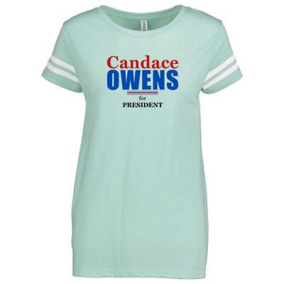 Candace Owens For President 2024 Enza Ladies Jersey Football T-Shirt