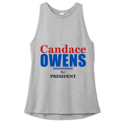 Candace Owens For President 2024 Ladies PosiCharge Tri-Blend Wicking Tank