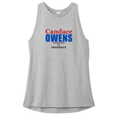 Candace Owens For President 2024 Ladies PosiCharge Tri-Blend Wicking Tank