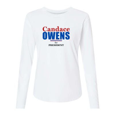 Candace Owens For President 2024 Womens Cotton Relaxed Long Sleeve T-Shirt