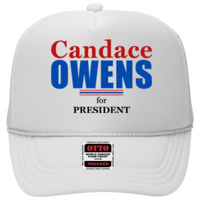 Candace Owens For President 2024 High Crown Mesh Back Trucker Hat