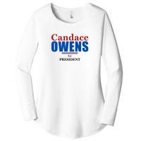 Candace Owens For President 2024 Women's Perfect Tri Tunic Long Sleeve Shirt