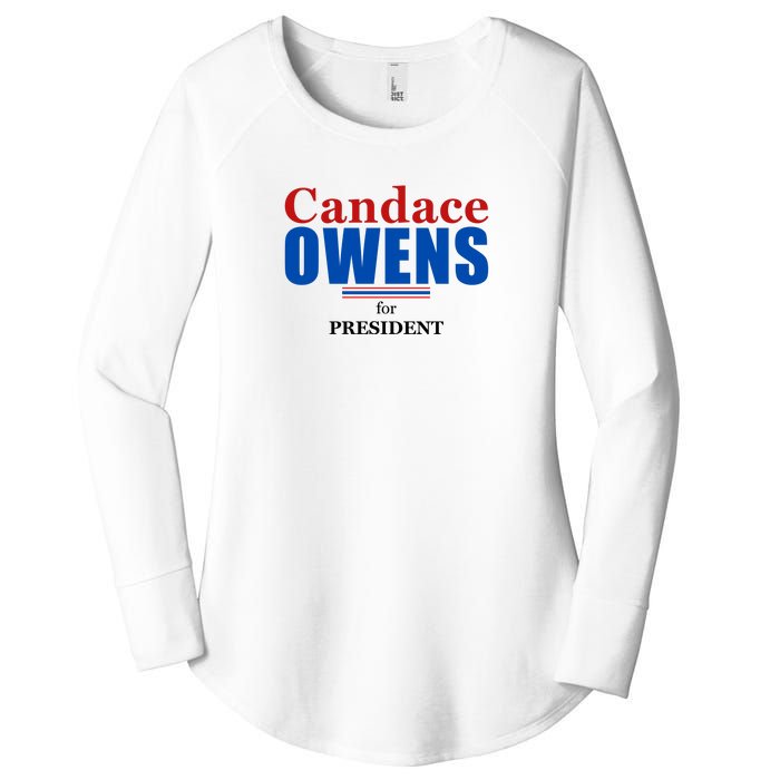 Candace Owens For President 2024 Women's Perfect Tri Tunic Long Sleeve Shirt