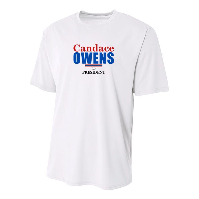 Candace Owens For President 2024 Youth Performance Sprint T-Shirt